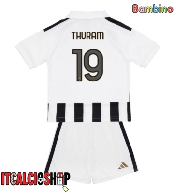 Juventus Khephren Thuram #19 Prima Maglia Bambino 2026-27 Manica Corta (+ Pantaloni corti)